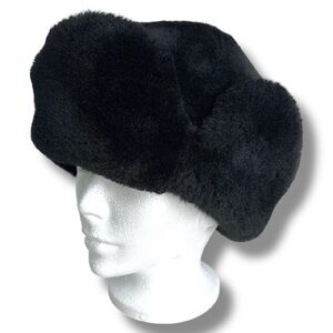 Vintage Canadian Lamb Fur Trapper Hat